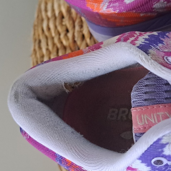 Brooks Womens Ghost 13 Unity Purple/Pink Tie Dye Running/Athletic Sneakers S-10 - Picture 8 of 9
